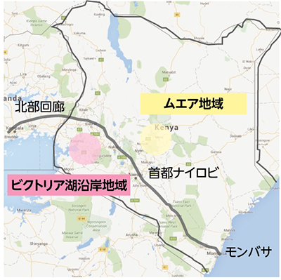 図１　調査対象地域位置図