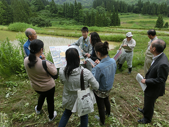 写真２　新潟県上越市での圃場視察