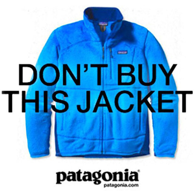 写真１	パタゴニアの「このジャケットを買わないで」という広告