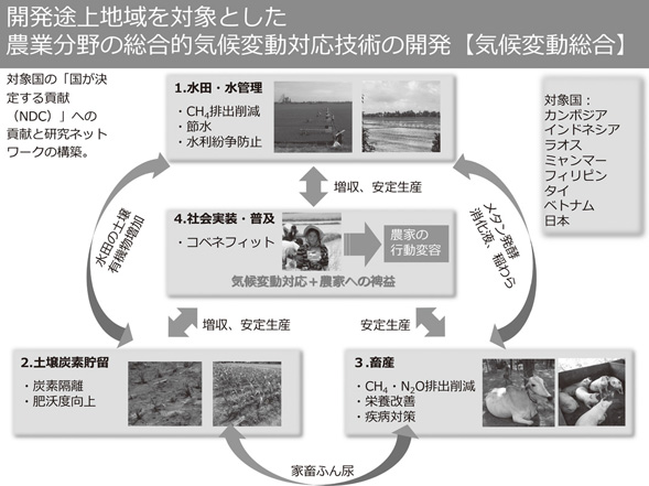 図１　気候変動総合プロジェクトの概要図