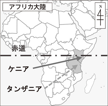 図１　対象国位置図