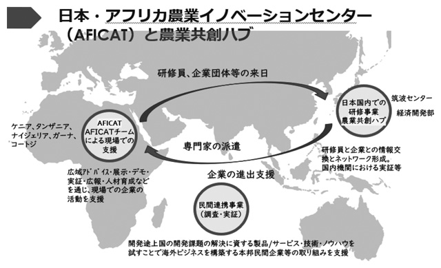 農業共創ハブとアフリカにおけるAFICATチームとの連携